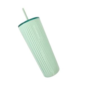 Starbucks 2023 Pastel Green Spiral Tumbler 24 oz cold travel cup